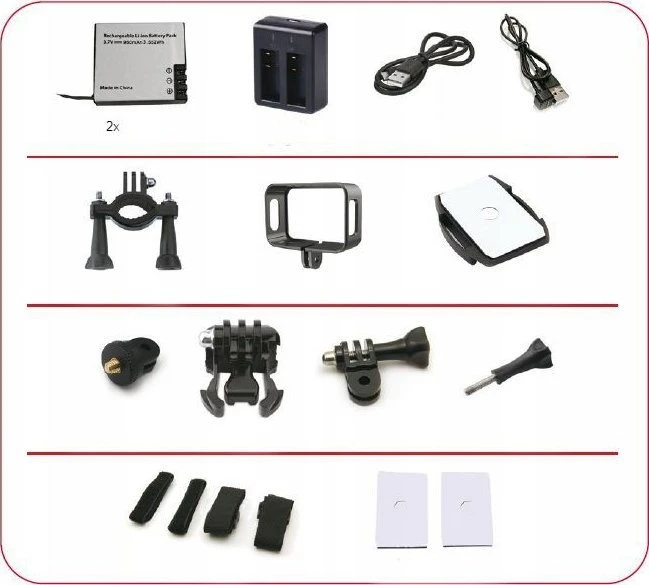 Agfaphoto Sportinė kamera 4k 16mp 170s Wifi 2 Lcd Wodoszczelność 18m / Ac9500