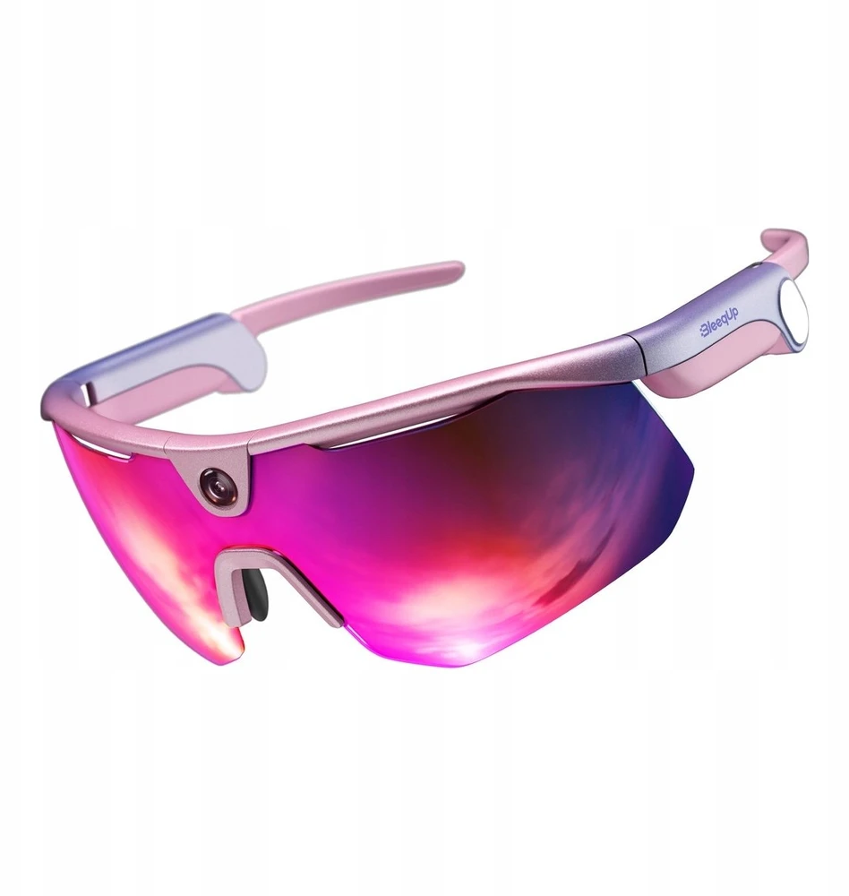 BleeqUp Ranger AI Sports Camera Glasses rožinė