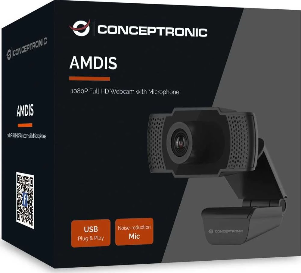 CONCEPTRONIC žiniatinklio kamera AMDIS 1080P Full HD