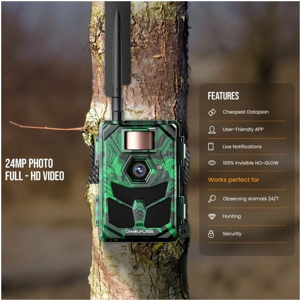 Camouflage Kamufliažinis EZ4G-Pro skaitmeninis fotoaparatas