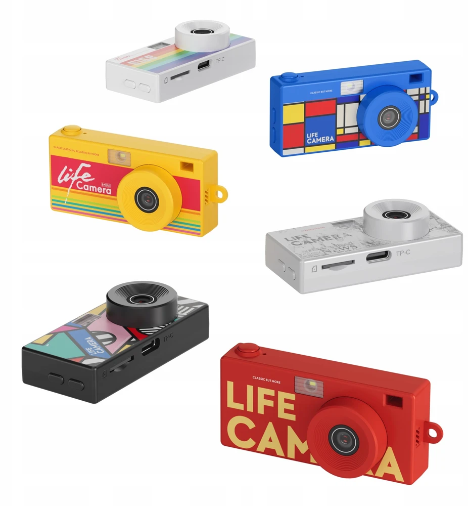 Skaitmeninė kamera Xrec Mini Fotoaparatas Retro vaizdo kamera 2K pakabukas raktų pakabukas + 32 GB kortelė / Xrec X9 / Mėlyna