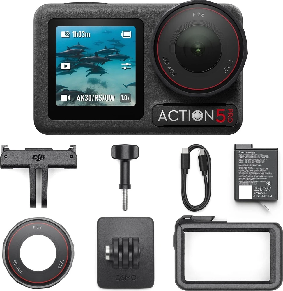 DJI Osmo Action 5 Pro standartinis derinys