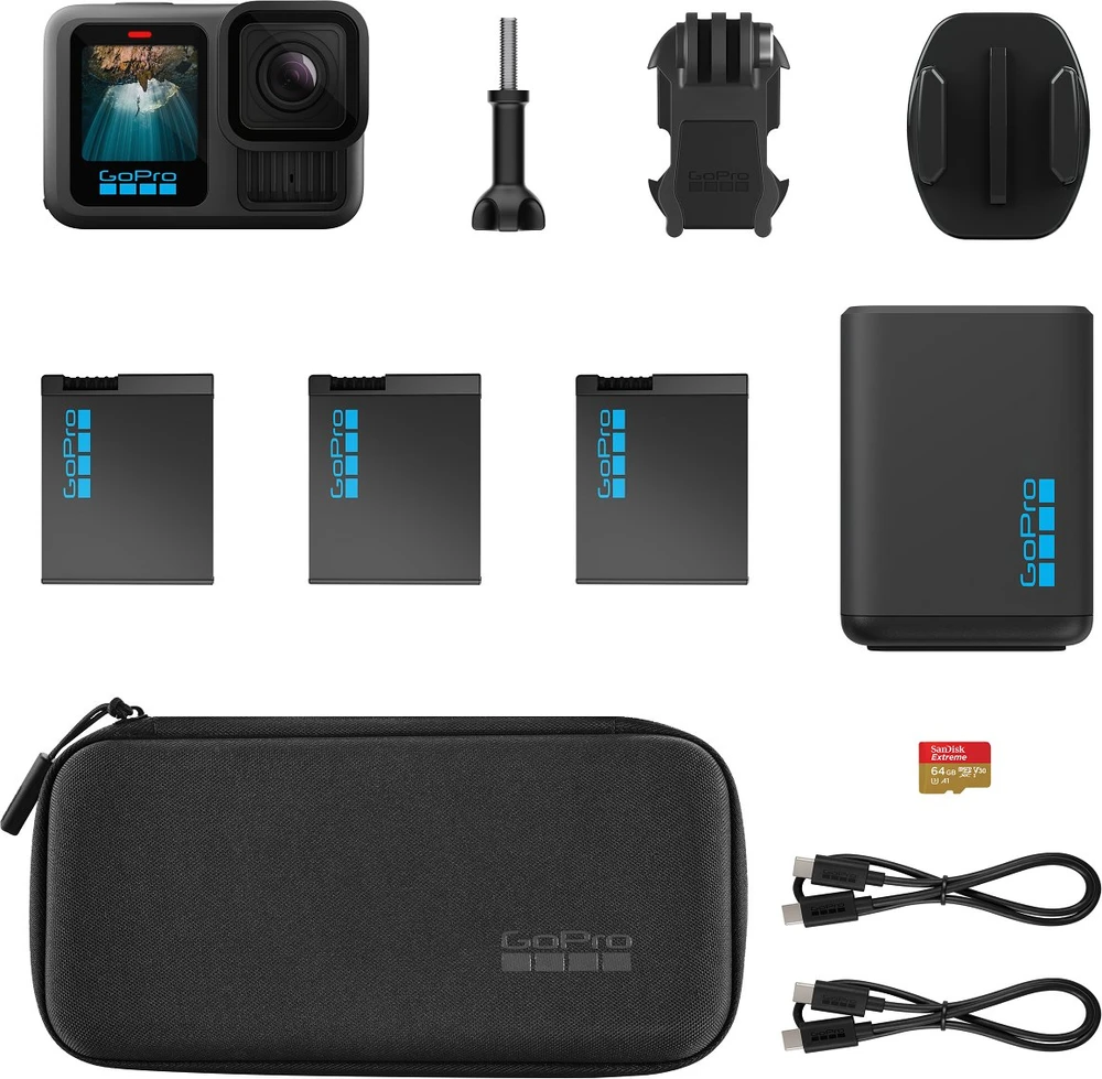 GOPRO HERO13 Juodas POWER BUNDLE