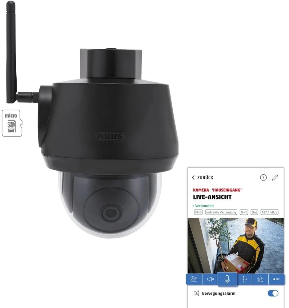 ABUS PPIC52520B apsaugos stebėjimo kamera Skliautas IP apsaugos kamera Lauke 3840 x 2160 pikseliai Siena