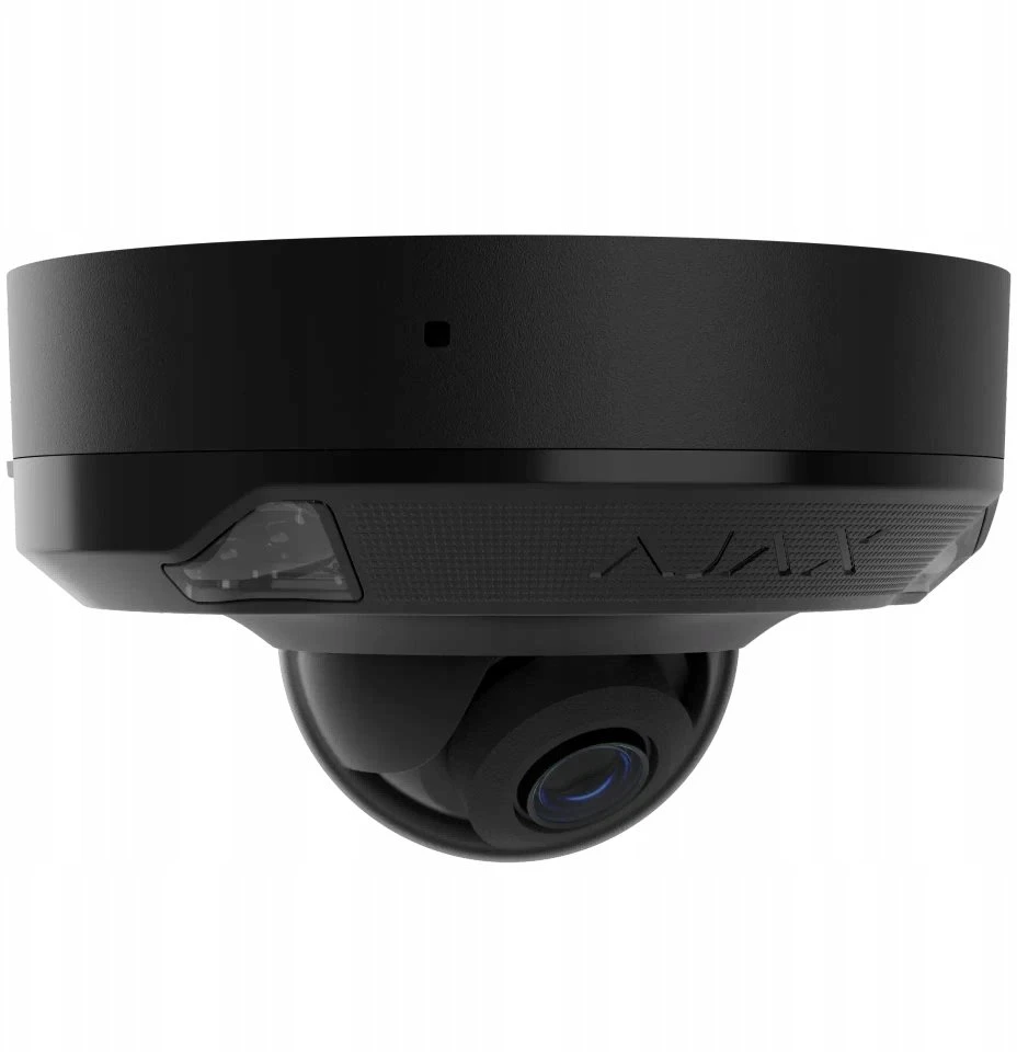 Ajax Systems Ajax HL kamera - kupolinė (stiklinė) DomeCam Mini (8 Mp/2.8 mm) (8EU) - juoda