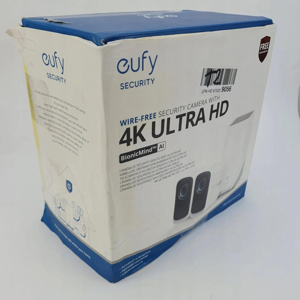„Anker Eufy“ | Apsaugos kamera, 2+1 rinkinys | eufyCam 3C | F/1.4 | IP65 | „MicroSD“