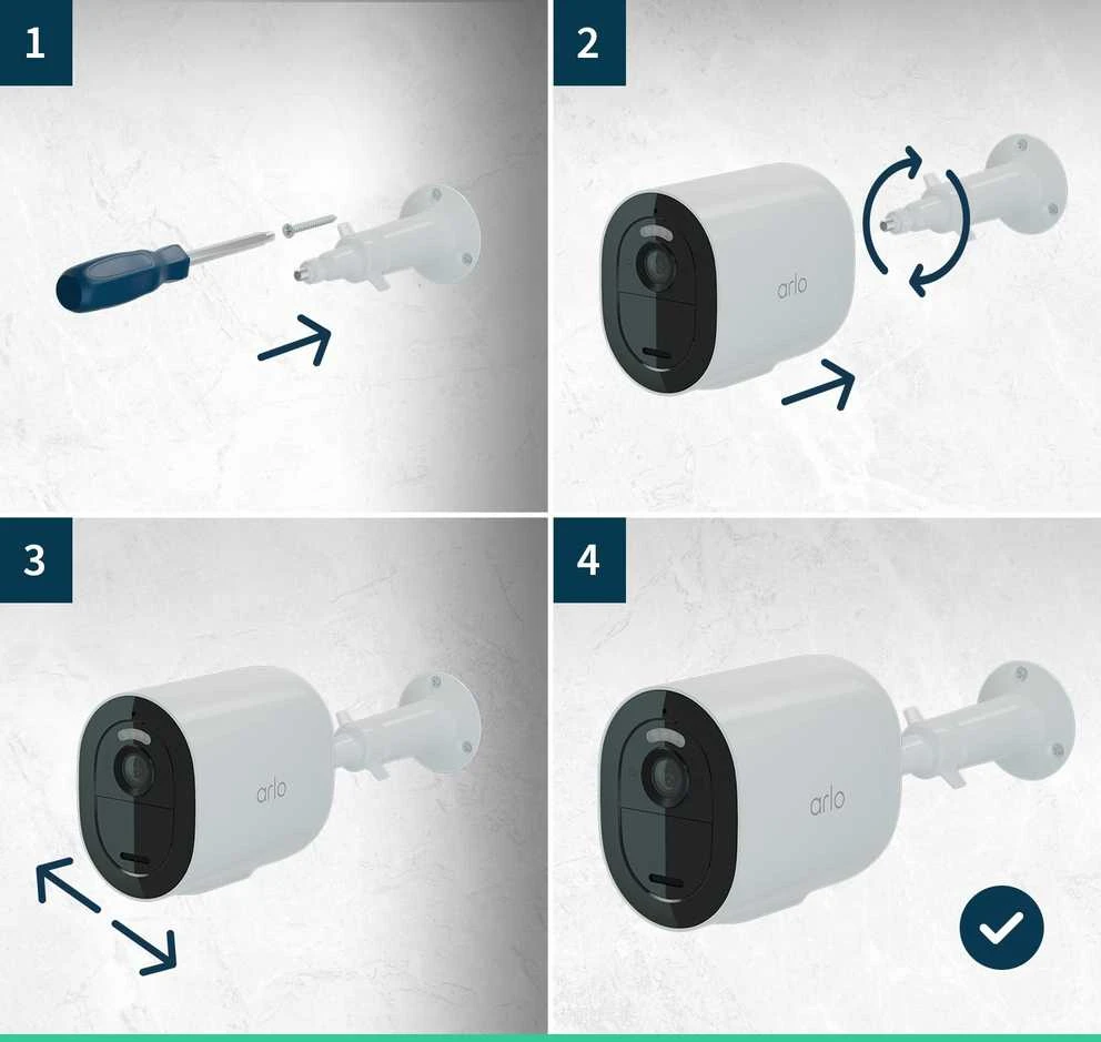 Arlo Go 2 apsaugos kamera, baltos spalvos (VML2030-100EUS)