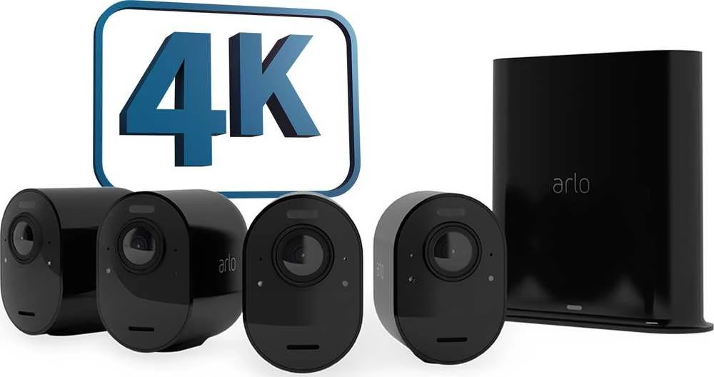 Kamera IP Arlo Arlo Ultra 2 Spotlight Camera Set of 4 juodas - 4K camera