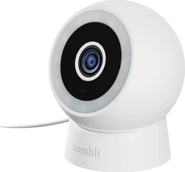 „Hombli“ – išmanioji lauko/vidaus kompaktiška kamera, balta