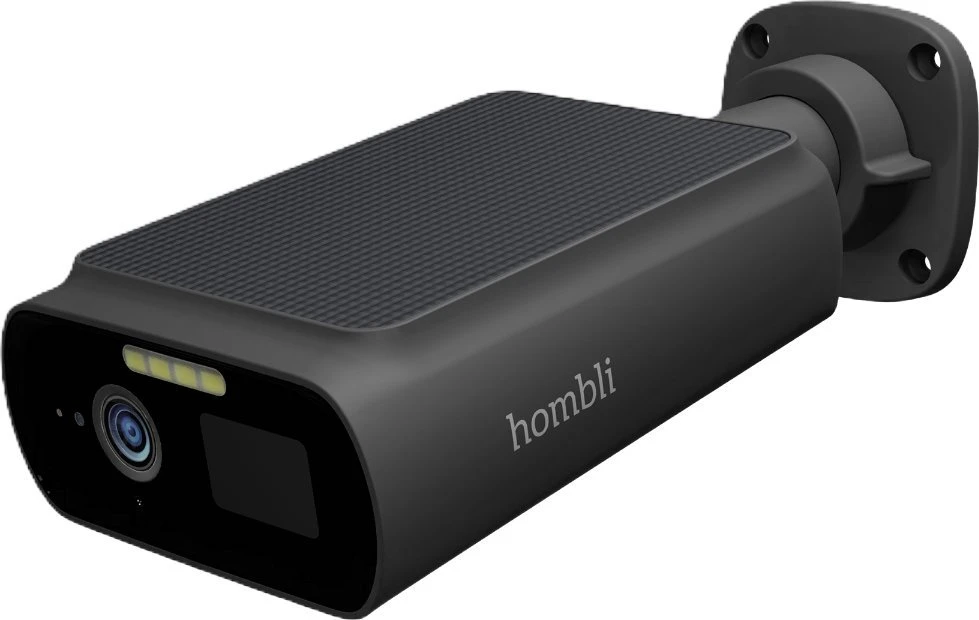 „Hombli“ – išmanioji saulės energija varoma kamera 2K, juoda