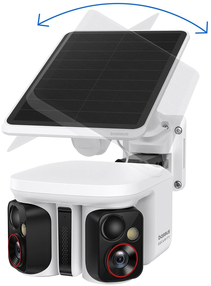 Baseus „Security X1 Pro“ dviguba kamera, 3K raiška – balta