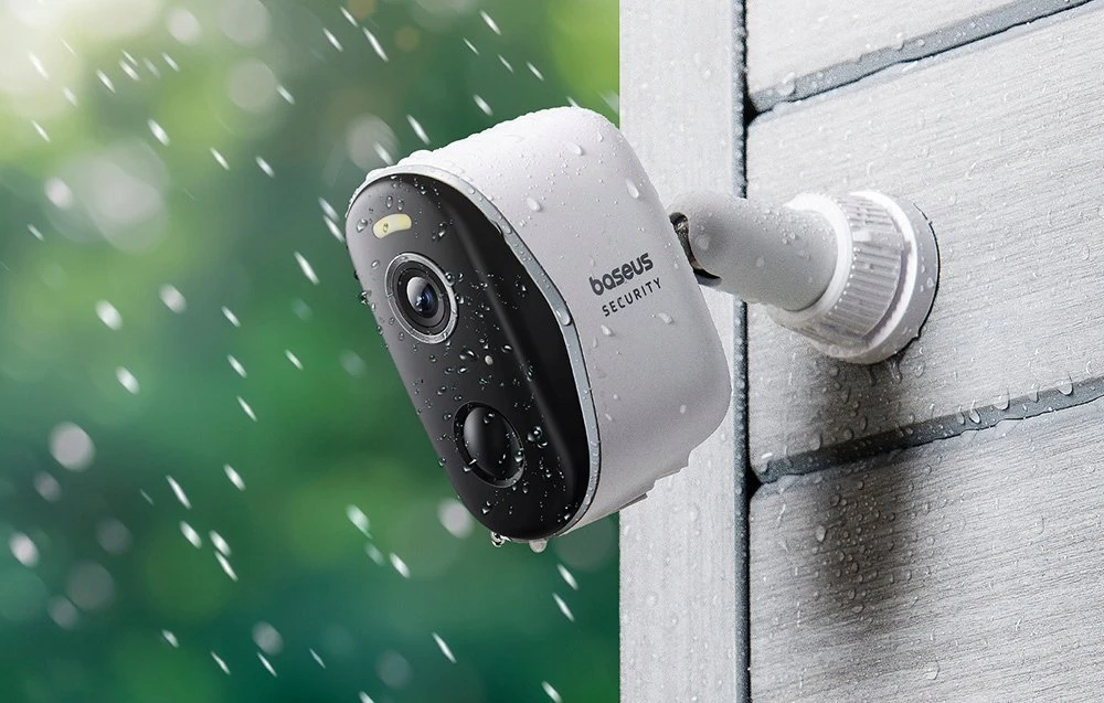 Baseus N1 2K lauko kamerų rinkinys iš 2 (baltas)