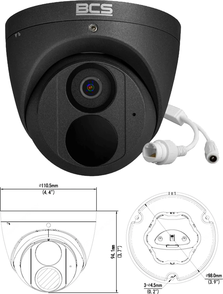 Kamera BCS POINT BCS-P-EIP28FWR3-Ai2-G