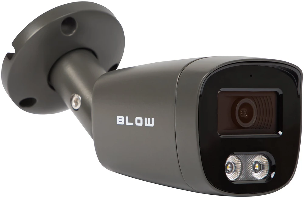 BLOW 8MP IP kamera BL-I8HL28BBM/PoE grafito vamzdinis mikrofonas HybridLight