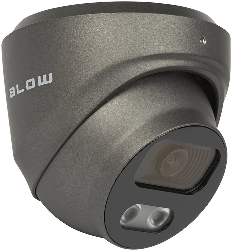 IP kamera BLOW 8MP BL-I8HL28TBM/PoE 2.8 mm grafito kupolinė HybridLight
