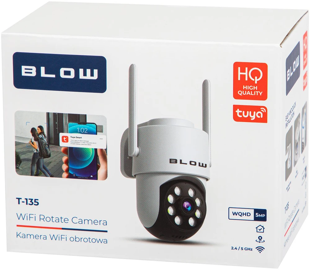 BLOW WiFi 5MP T-135 Tuya besisukanti kamera