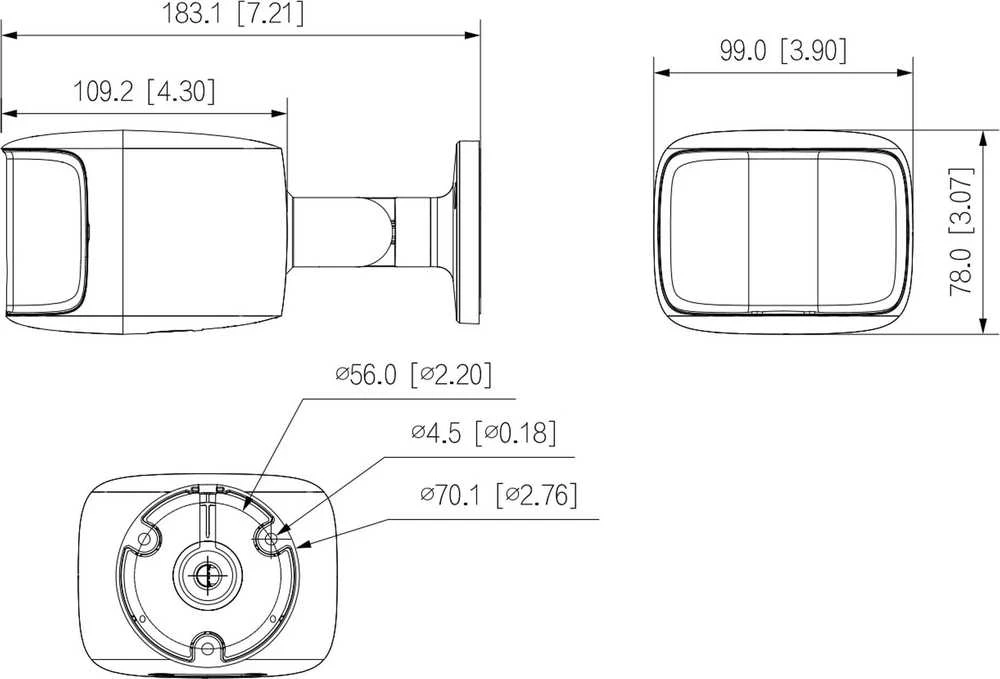 IP KAMERA IPC-PFW3849S-A180-E2-AS-PV-0280B PANORAMINĖ TiOC Full-Color - 7.6 Mpx 2 X 2.8 mm DAHUA