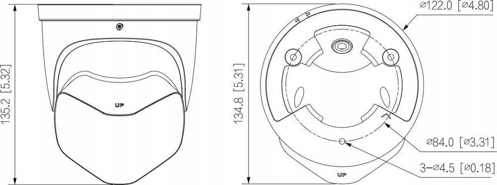IP KAMERA IPC-PDW3849-A180-E2-AS-PV-0280B PANORAMINĖ TiOC Full-Color - 7.6 Mpx 2 X 2.8 mm DAHUA