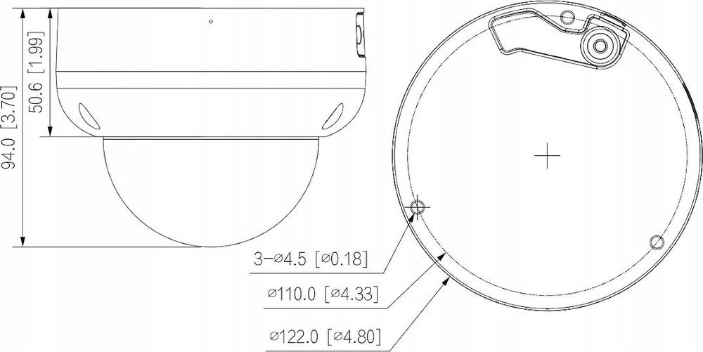 ANTIVANDALINĖ IP KAMERA IPC-HDBW5541R-ASE-0280B-S3-Juodas WizMind S - 5 Mpx 2.8 mm DAHUA