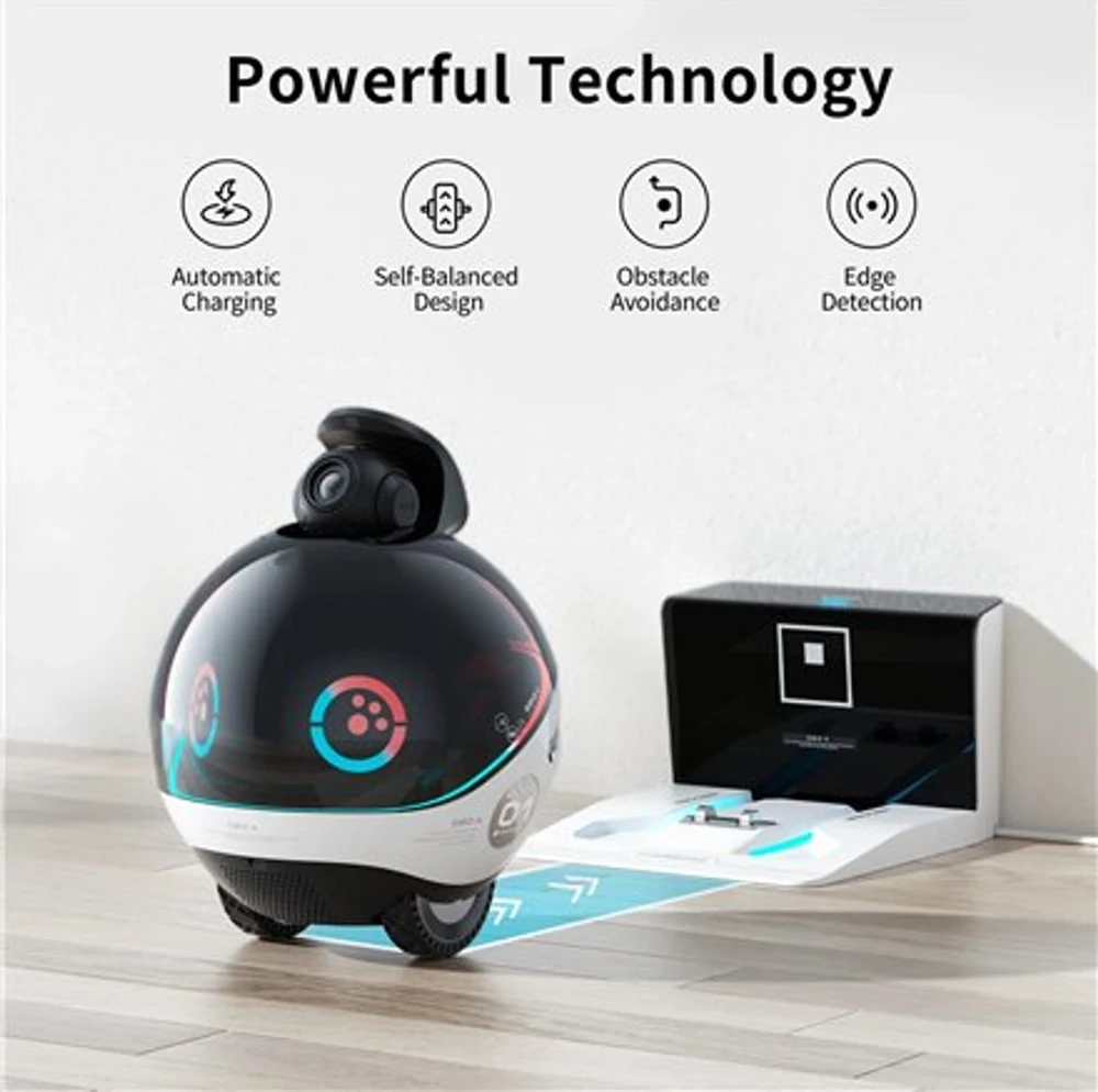 Enabot | Šeimos robotų IP kamera | EBO X | 8 MP | 1.8 | H265 | Micro SD, maks. 256 GB