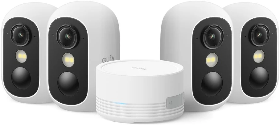 Eufy eufyCam C35 4-Cam Kit Baltas