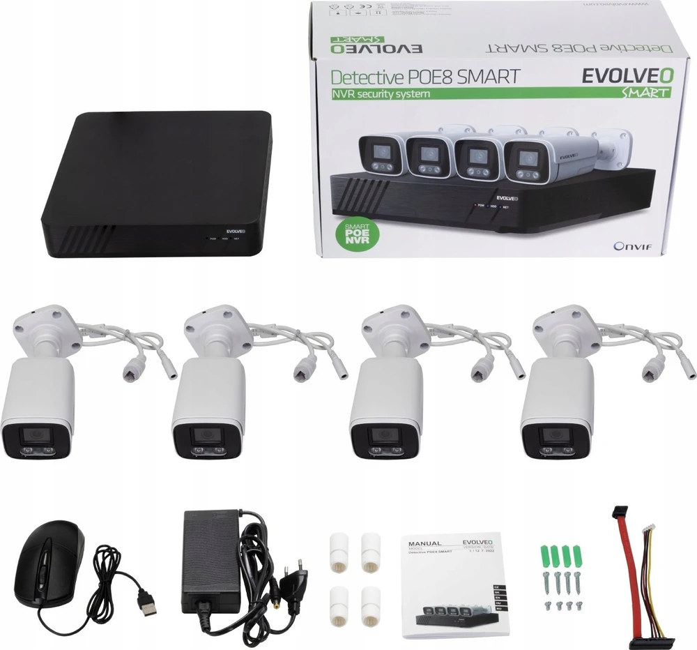 EVOLVEO Detective POE8 SMART - kamerų sistema
