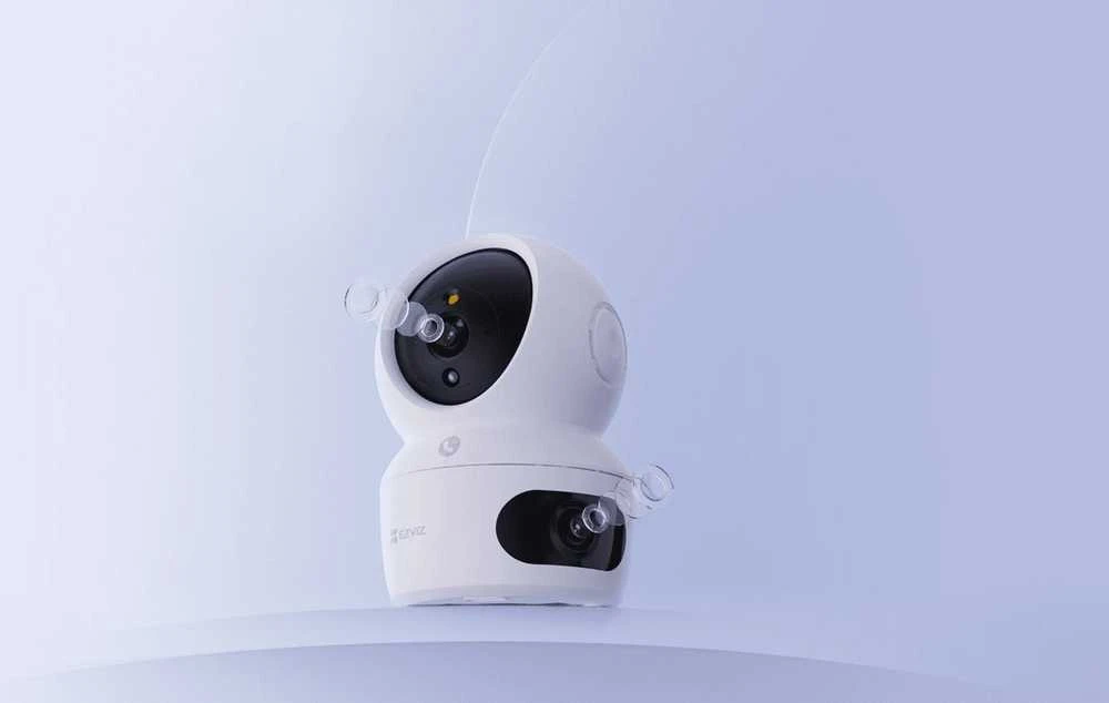 EZVIZ CS-H7C vidaus valdoma ir kryptinė kamera (4 MP + 4 MP, dviejų lęšių)