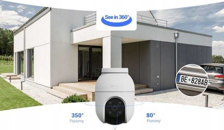 EZVIZ lauko stebėjimo kamera WiFi 4 MP 360° automatiniu sekimu spalvotu naktiniu matymu C8c 4 MP