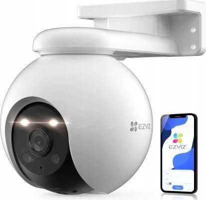 IP Vaizdo Kamera - EZVIZ H8c Pro 3K Dome 2880x1620 Lauko Naktinis Matymas