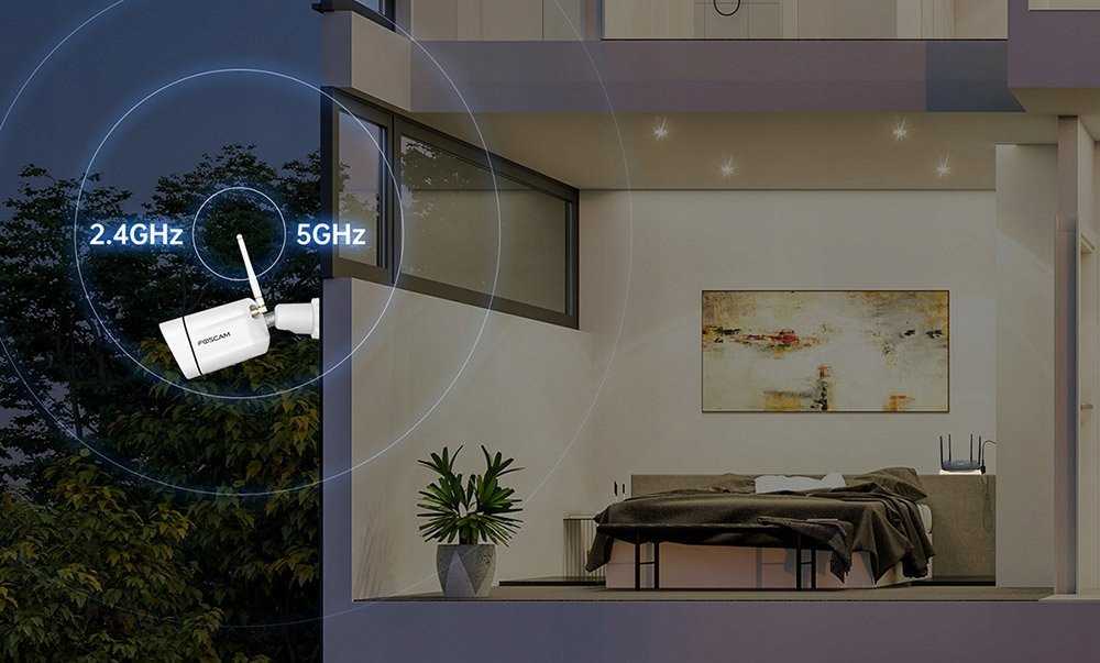 IP Saugumo Kamera - Foscam V8P 8MP Wi-Fi (Juoda)