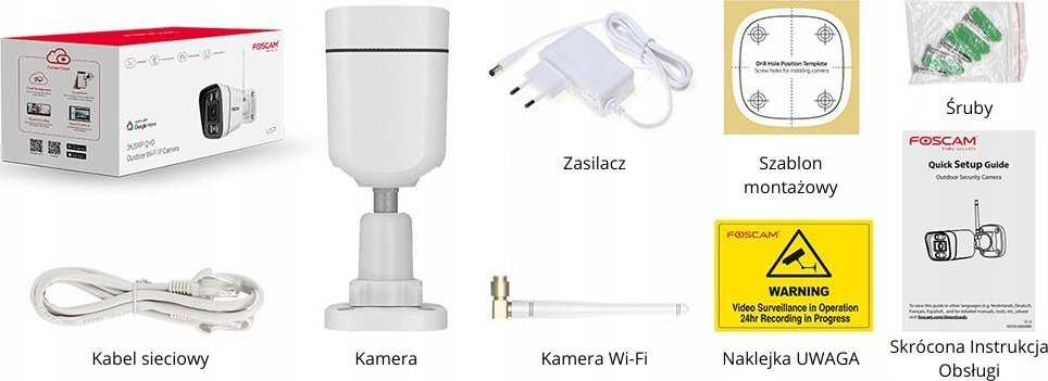 Foscam V5P 5MP Balta