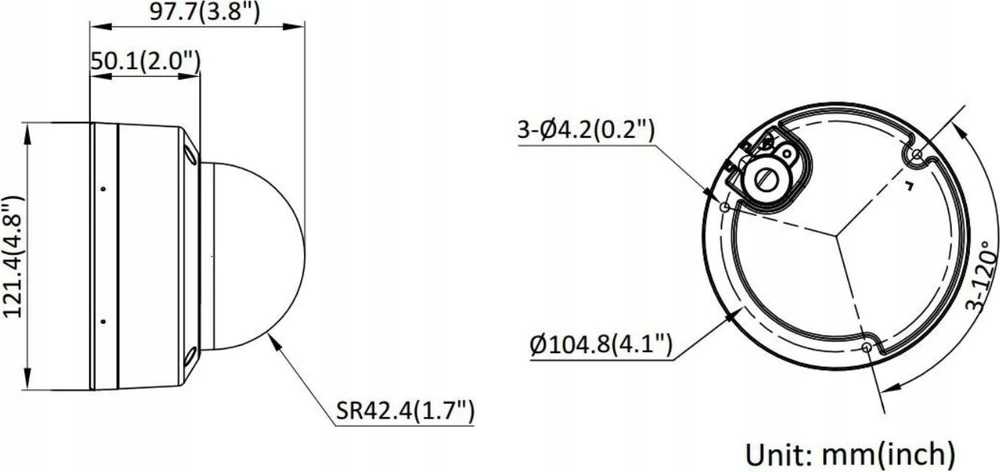 DS-2CD2183G2-LIS2U(2.8mm)(Juodas) Kamera IP kopułkowa 8Mpx Hikvision