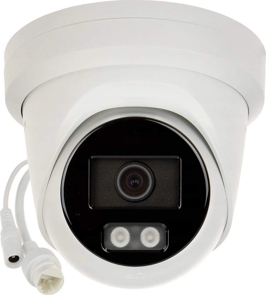 Hikvision kupolas DS-2CD2347G2H-LIUeF F4 (balta, 4 MP, 30 m. IR; 30 m. LED, hibridinė šviesa)