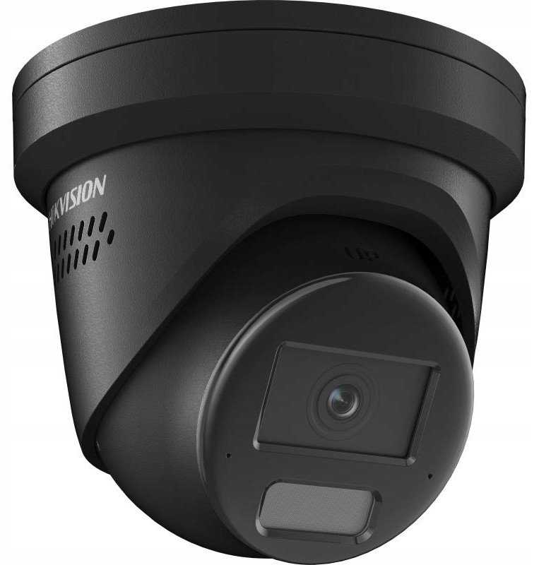 IP kamera Hikvision dome DS-2CD2386G2H-IS2U/SL F2.8 (juoda, 8 MP, 30 m. IR, AcuSense)