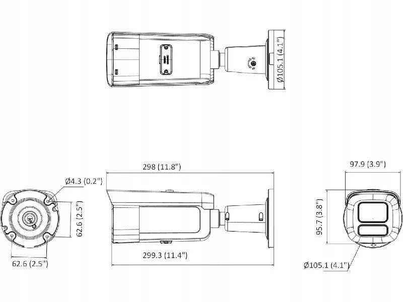 DS-2CD2687G3T-LIZSY 2,8–12 mm PL išmanioji IP kamera 8 MP kulka su hibridiniu apšvietimu ir „ColorVu“ su „Hikvision“ motorizuotu varifokaliniu objektyvu