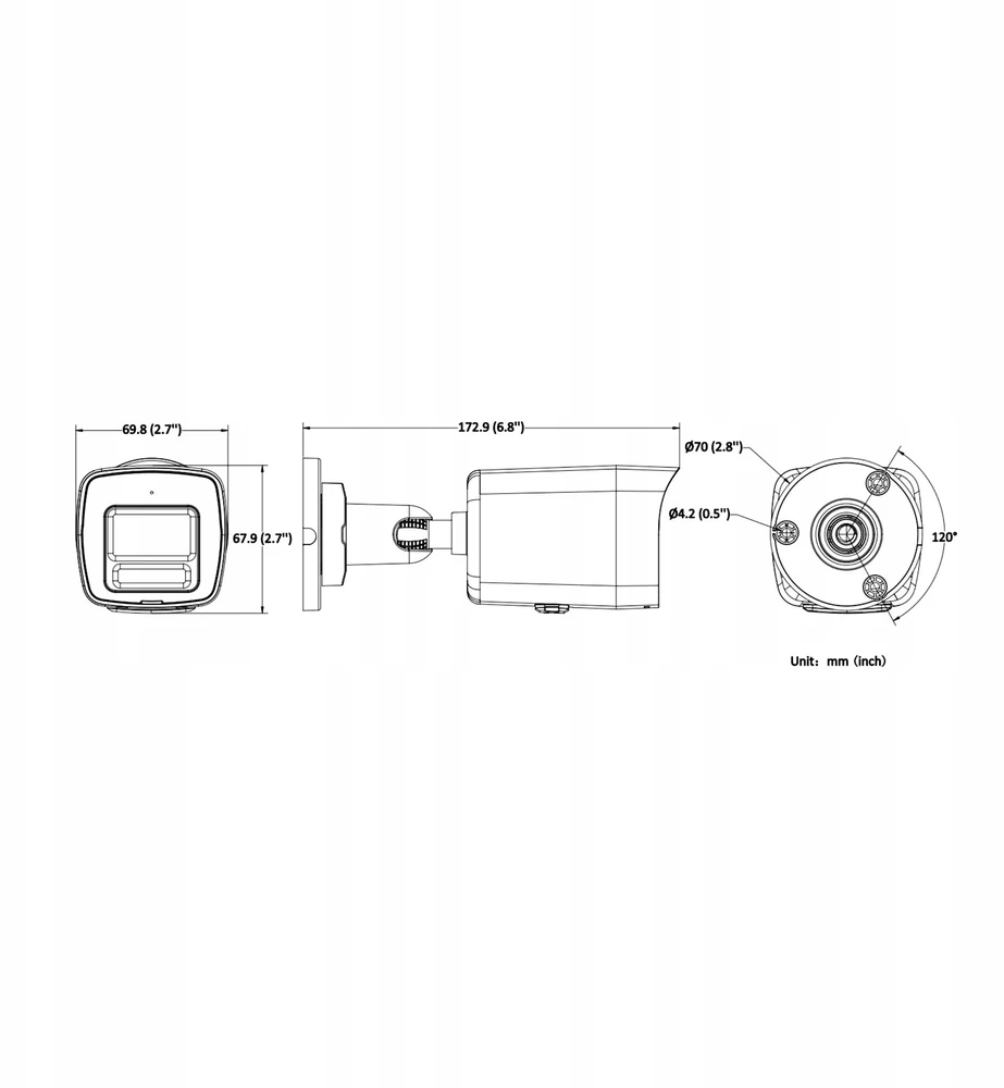 DS-2CD1047G3H-LIUF/SL 2.8mm PL kamera HIKVISION