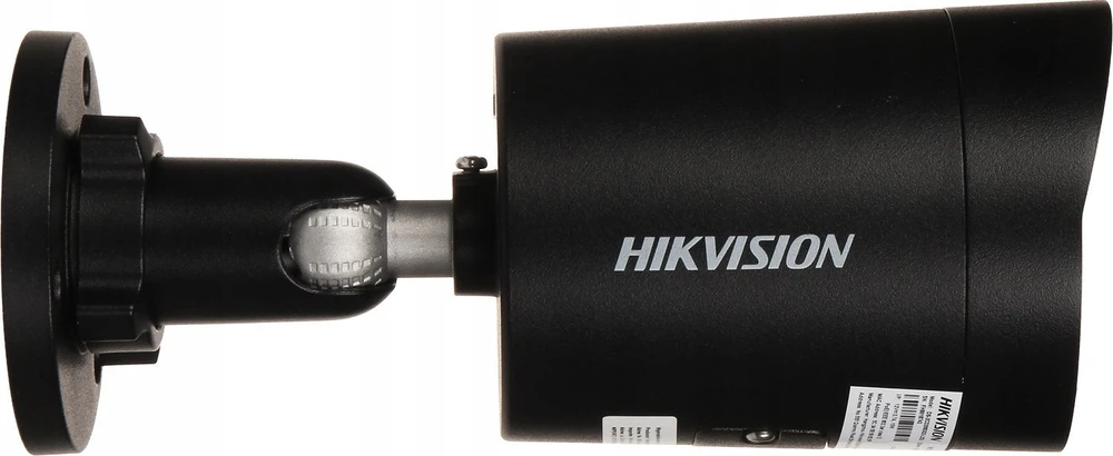 „Hikvision“ kulkos formos vaizdo kamera DS-2CD2046G2H-IU F2.8 (juoda, 4 MP, 40 m. IR, „AcuSense“, „DarkFighter“)