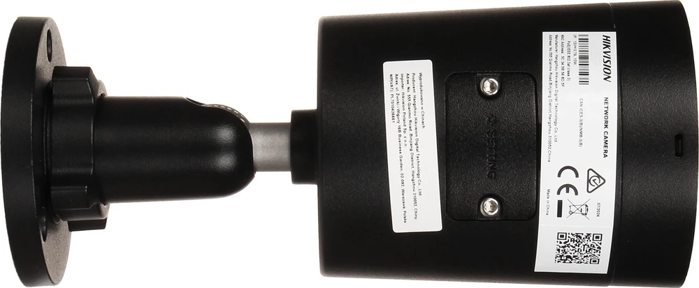 „Hikvision“ kulkos formos vaizdo kamera DS-2CD2046G2H-IU F2.8 (juoda, 4 MP, 40 m. IR, „AcuSense“, „DarkFighter“)