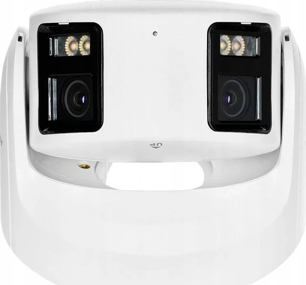 „Hikvision“ kupolinė kamera DS-2CD2346G2P-ISU/SL(C) F2.8 (balta, 4 MP, 30 m. IR, „AcuSense“, panoraminė 180°)