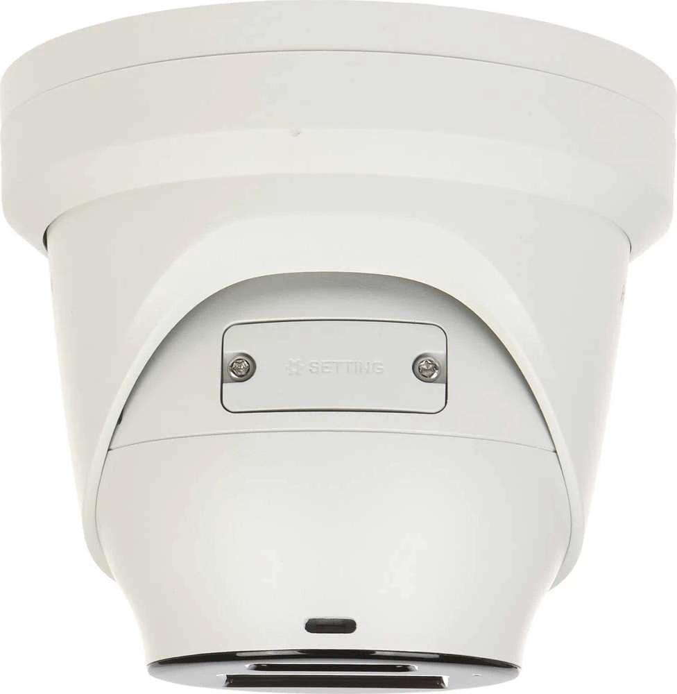 Hikvision kupolas DS-2CD2347G2H-LIUeF F2.8 (balta, 4 MP, 30 m. IR; 30 LED, hibridinė šviesa)