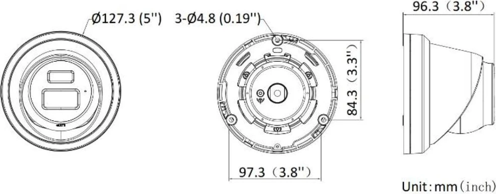 IP KAMERA DS-2CD2343G2-LI2U(2.8MM)(Juodas) Išmanusis hibridinis šviestuvas „AcuSense“ - 4 Mpx „Hikvision“
