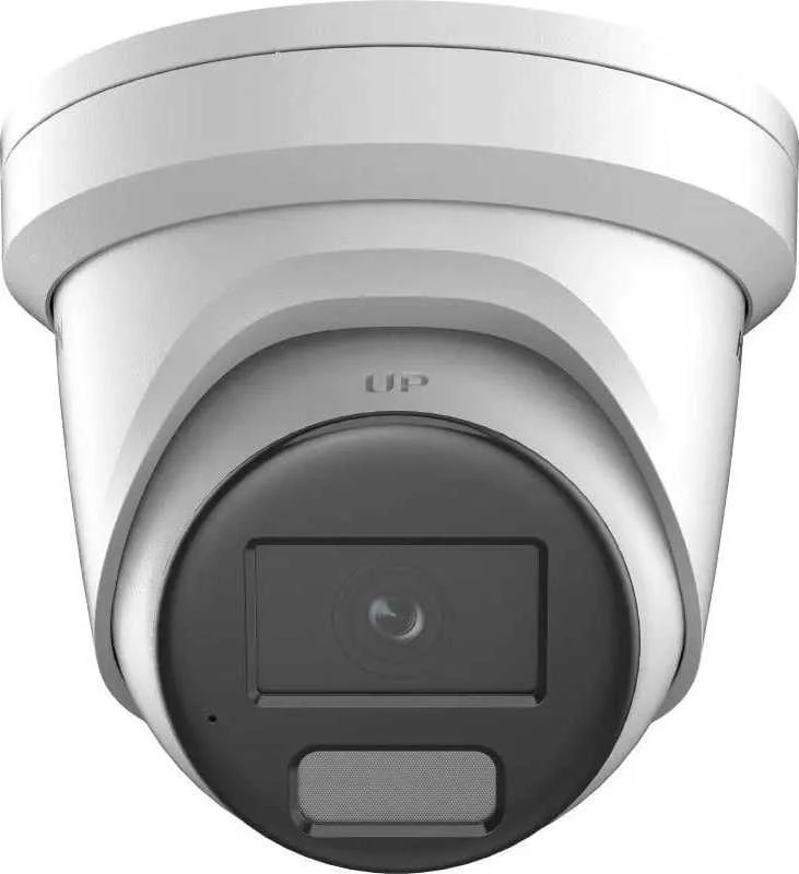 Hikvision kupolas DS-2CD2347G2H-LIUeF F2.8 (balta, 4 MP, 30 m. IR; 30 LED, hibridinė šviesa)