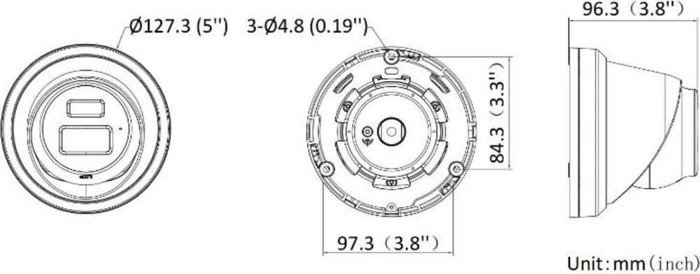 IP KAMERA DS-2CD2363G2-LI2U(2.8MM) Išmanusis hibridinis šviestuvas „AcuSense“ - 6 Mpx Hikvision