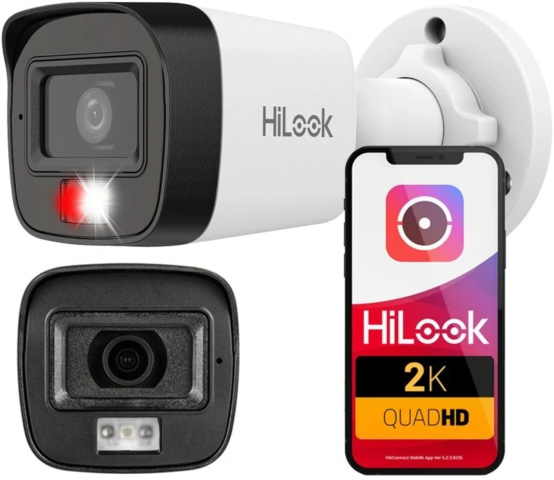 Carruzzo IP kamera Hilook IPC-B140HA-LUC 4MP išmanusis hibridinis šviestuvas