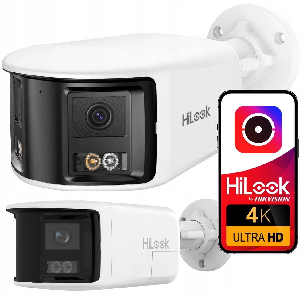 Hikvision Kamera IP Hilook IPC-B480HAD-LUF/SL panoramiczna 8MP Smart Hybrid Light