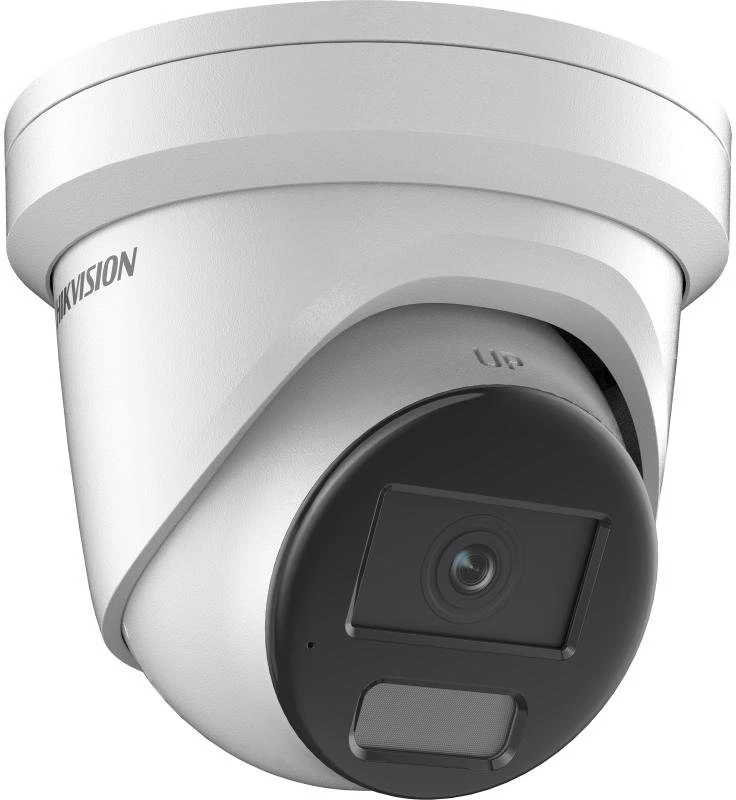 Hikvision kupolinė DS-2CD2346G2H-IU F4 (balta, 4 MP, 30 m. IR, „AcuSense“)