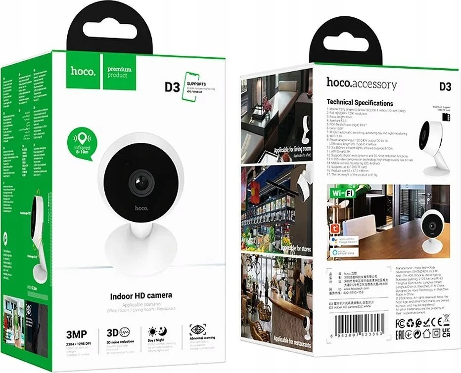 IP kamera Hoco D3 Indoor HD