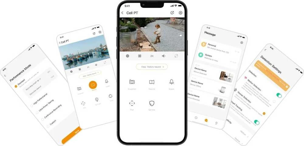 Lauko Wi-Fi kamera su saulės kolektoriumi Imou Cell PT 3mp H.265