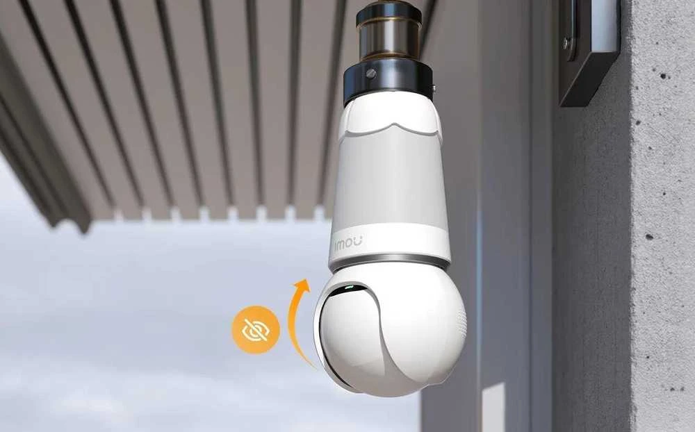 2in1 lemputė ir 360° lauko kamera WiFi IMOU lemputės kamera 5MP