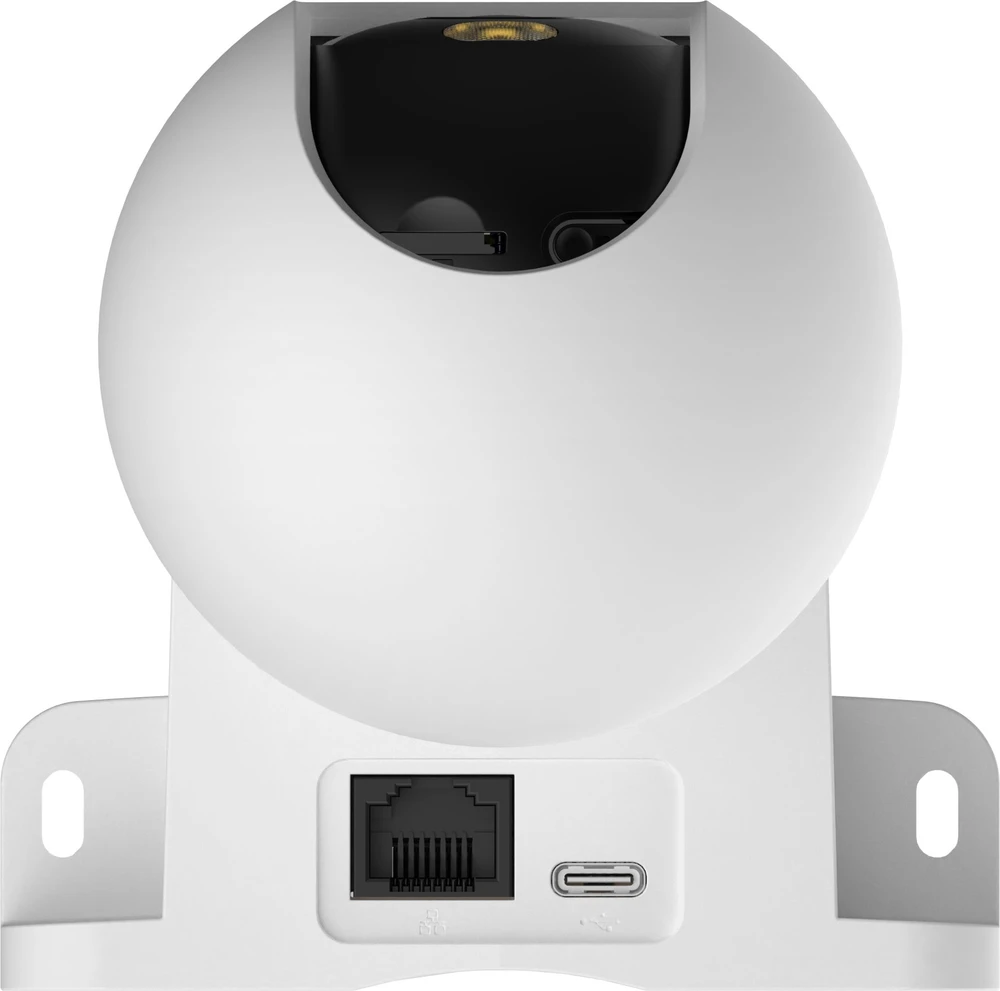 „Imou Ranger Mini“, 5MP belaidė IP kamera, 1/3 colio CMOS, 355 laipsnių panoraminis vaizdas ir 50 laipsnių pakreipimas, H.265/H.264, 20 kadrų per sekundę 1620 pikselių vaizdo kokybė, 3,6 mm fiksuotas objektyvas, naktinio matymo atstumas iki 10 m, „micro SD“ kortelė iki 512 GB, 8 kartų skaitmeninis priartinimas, 1x RJ45 jungtis, mikrofonas ir garsiakalbis.